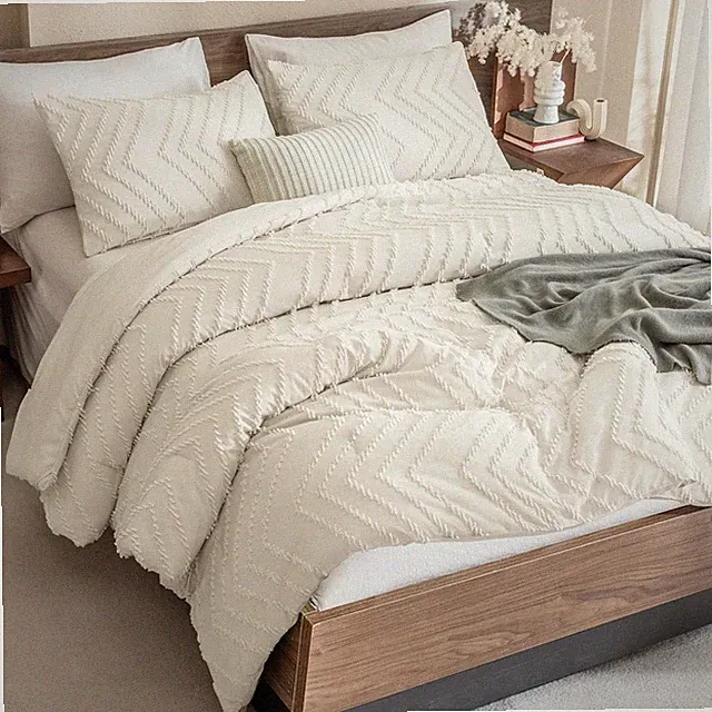 Andency California King Comforter Set (104*96 in), 01 - Beige