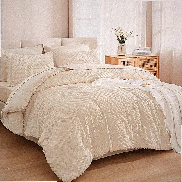 Andency California King Comforter Set Beige - 7 Pieces Bed in a Bag Cal King...