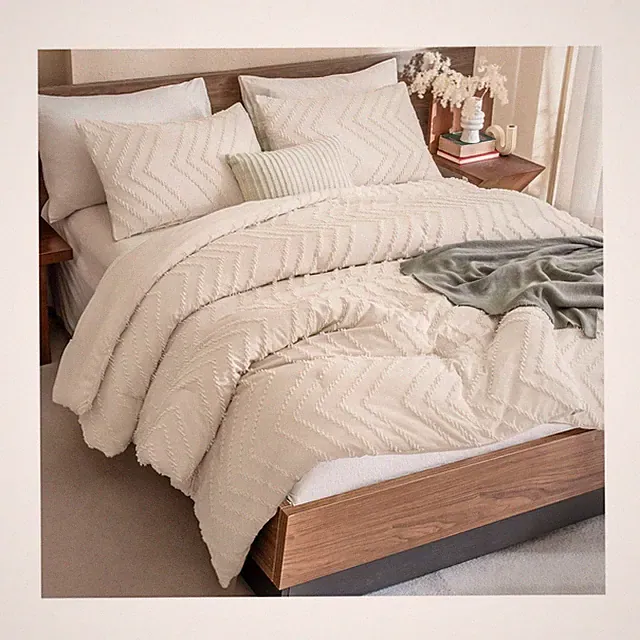 Andency Queen Comforter Set Beige, Comforters Queen Size Boho Cream... Fast Ship