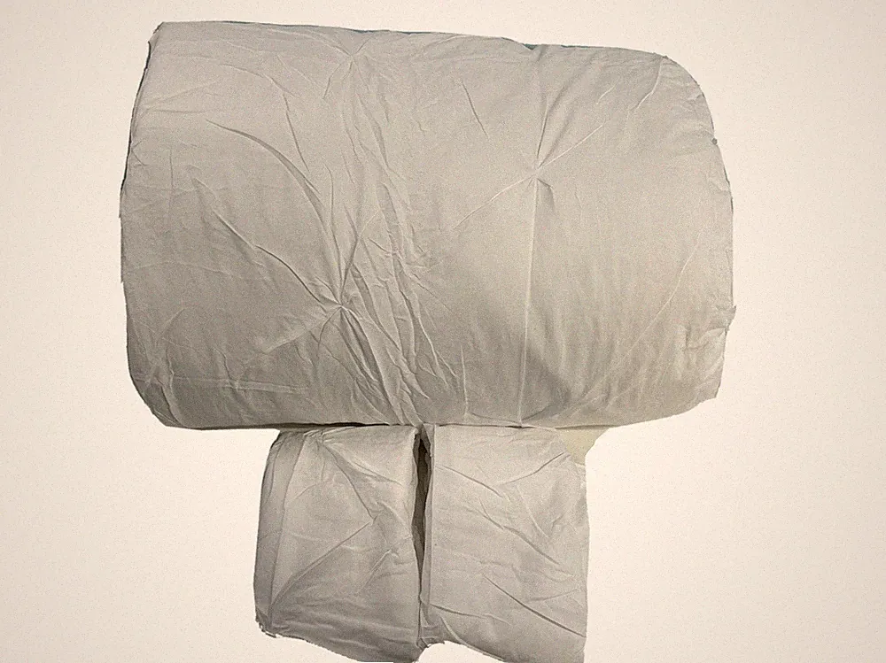 Andency White Pinch Pleat Comforter Full (79x90Inch) 3 Piece-Pintuck MARKS READ