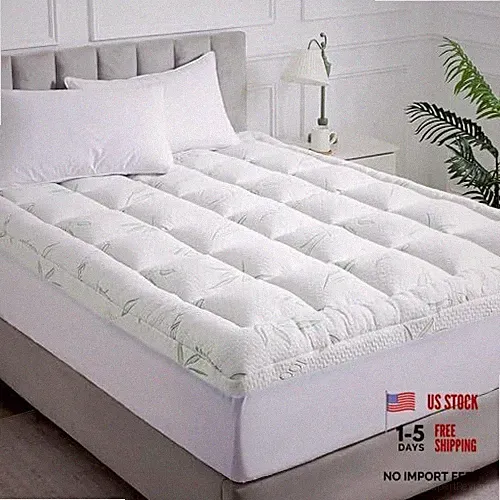 Mattress Topper, Soft Pillow Top Mattress Topper with Deep Pocket Fits Full