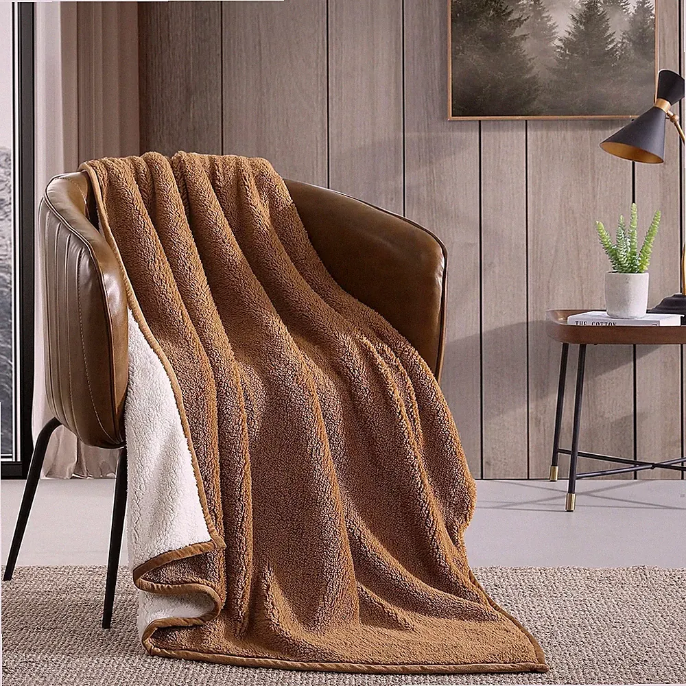 Throw Blanket, Ultra-Soft Plush & Reversible Bedding, (50" x 60")