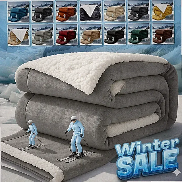 Winter Nights Soft Fleece Blanket Quilt Blanket Dual Sided Sofa Couch Blankets